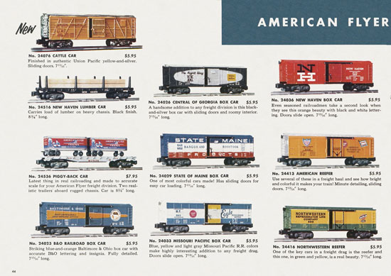 Seite 44 American Flyer Trains Katalog 1957