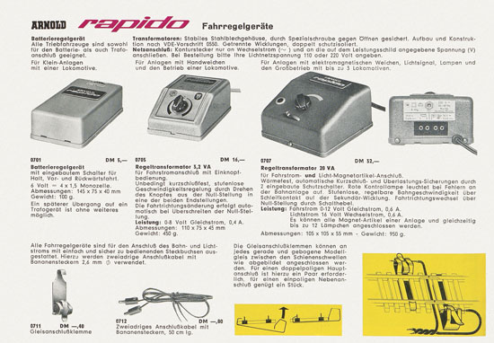 Arnold rapido Katalog 1963-1964