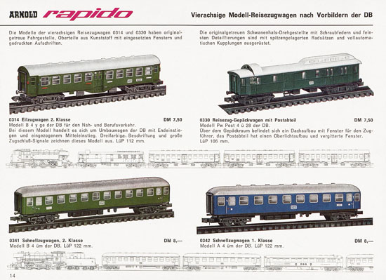 Arnold rapido Katalog 1965-1966