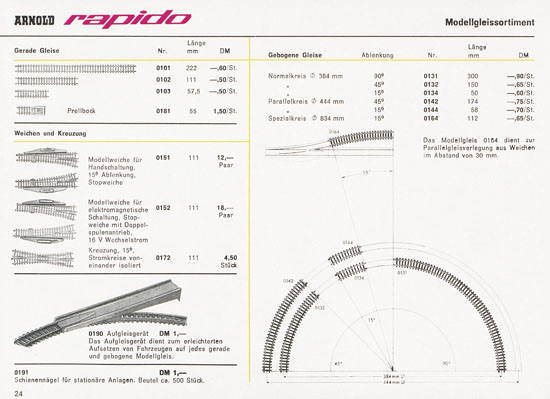 Arnold rapido Katalog 1965-1966