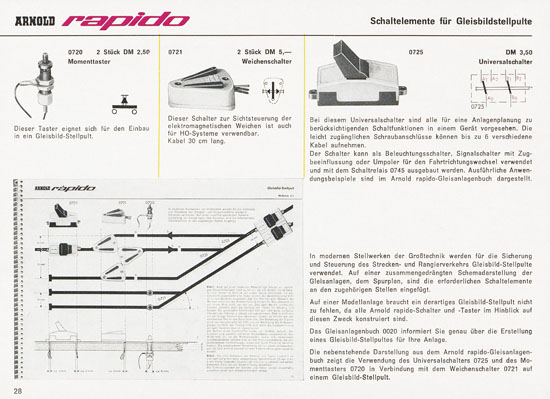 Arnold rapido Katalog 1965-1966