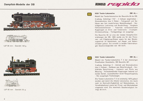 Seite 8 Arnold rapido Katalog 1966-1967