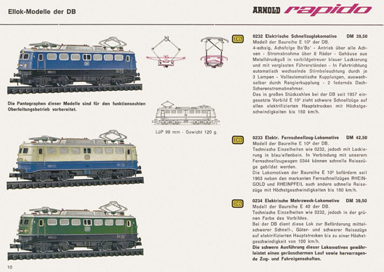 Seite 10 Arnold rapido Katalog 1966-1967