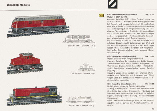 Seite 13 Arnold rapido Katalog 1966-1967