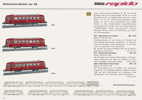 Seite 14 Arnold rapido Katalog 1966-1967