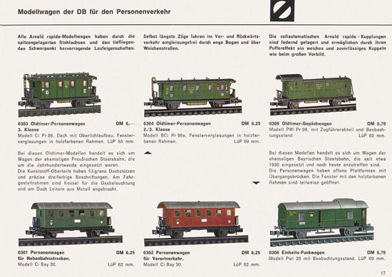 Seite 17 Arnold rapido Katalog 1966-1967
