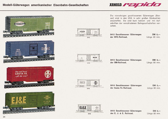 Seite 24 Arnold rapido Katalog 1966-1967