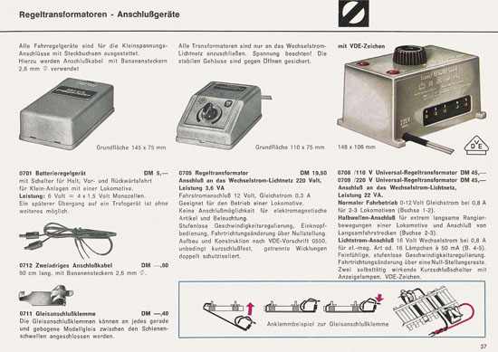 Seite 37 Arnold rapido Katalog 1966-1967