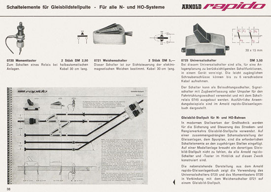 Seite 38 Arnold rapido Katalog 1966-1967
