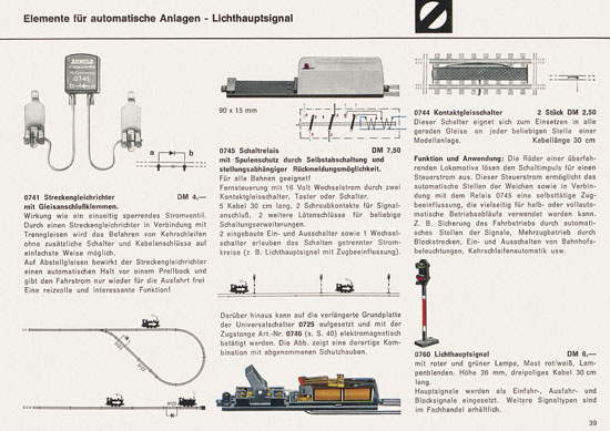 Seite 39 Arnold rapido Katalog 1966-1967