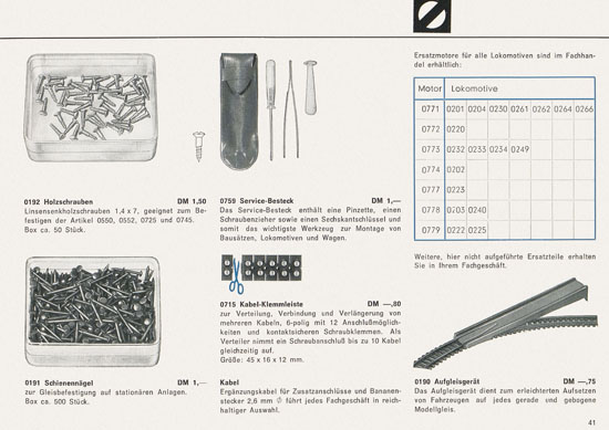 Seite 41 Arnold rapido Katalog 1966-1967