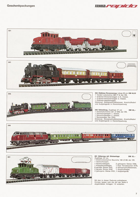 Arnold rapido Katalog 1970-1971