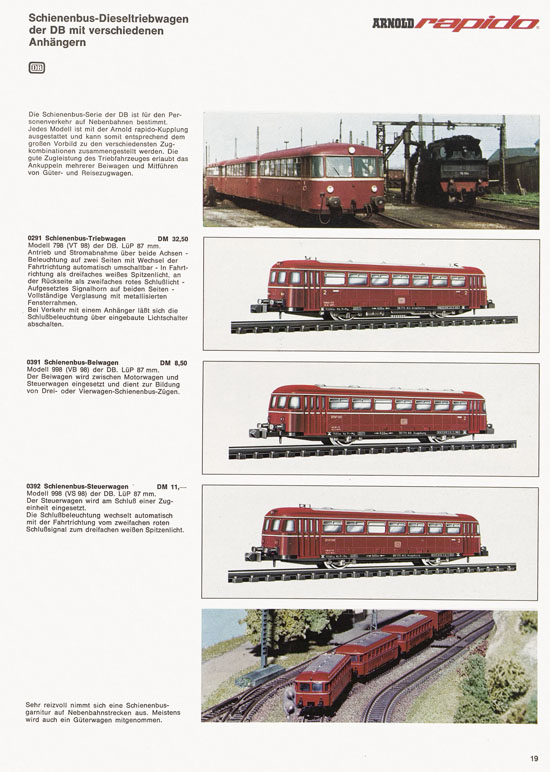 Seite 19 Arnold rapido Katalog 1970-1971