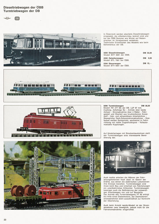 Seite 20 Arnold rapido Katalog 1970-1971