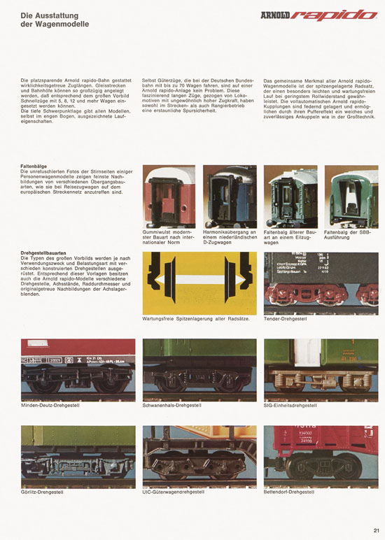 Seite 21 Arnold rapido Katalog 1970-1971