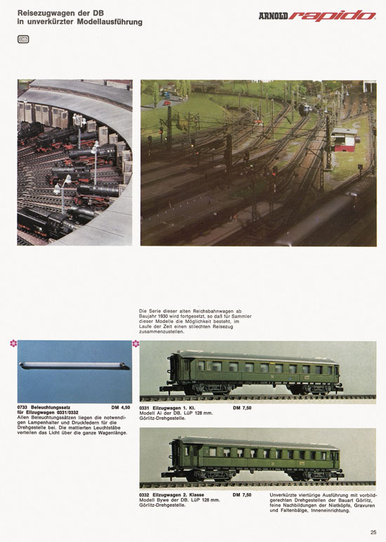 Seite 25 Arnold rapido Katalog 1970-1971