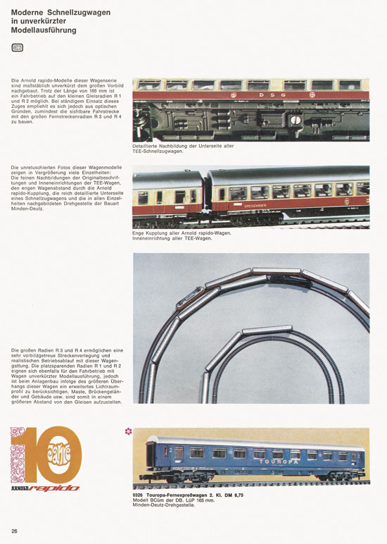 Seite 26 Arnold rapido Katalog 1970-1971