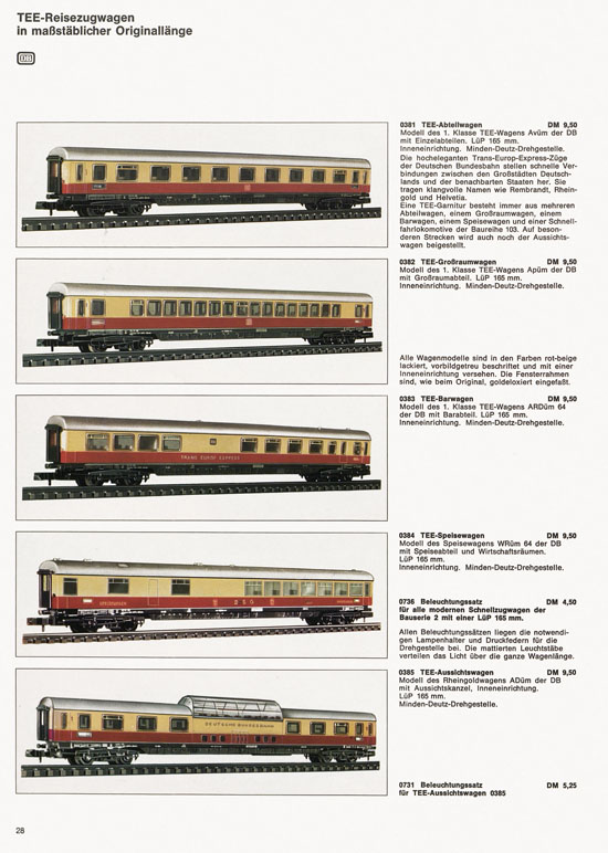 Arnold rapido Katalog 1970-1971