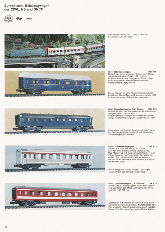 Seite 30 Arnold rapido Katalog 1970-1971