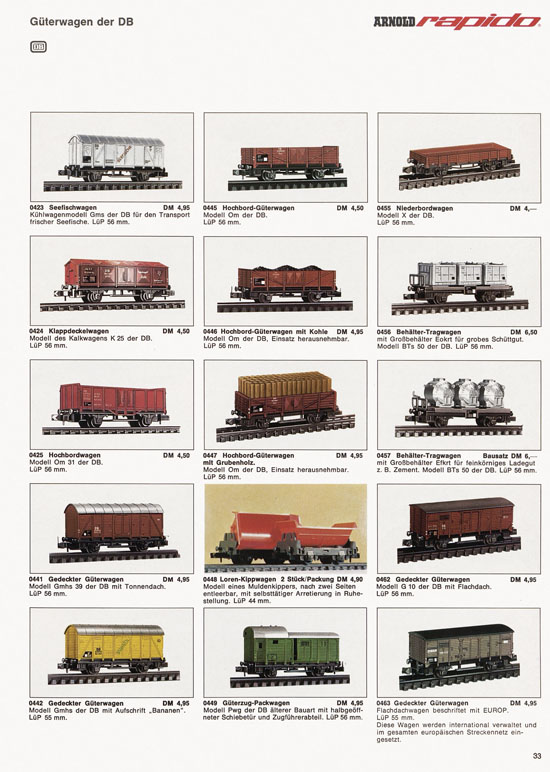 Seite 33 Arnold rapido Katalog 1970-1971