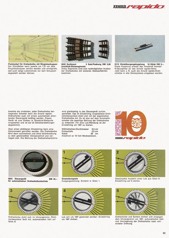 Arnold rapido Katalog 1970-1971