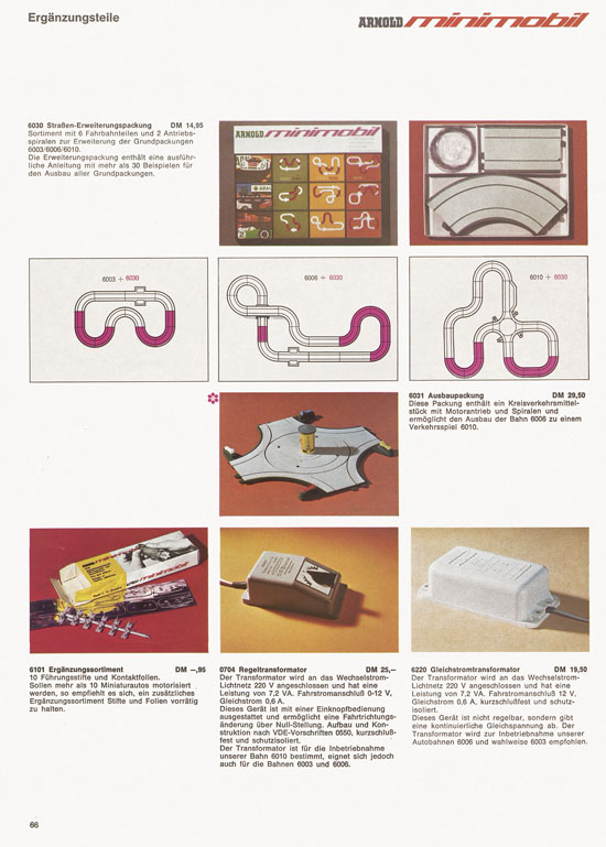 Seite 66 Arnold rapido Katalog 1970-1971