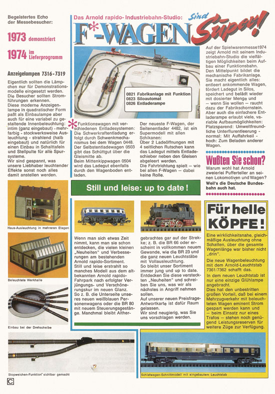 Seite 6 Arnold rapido Katalog 1974-1975
