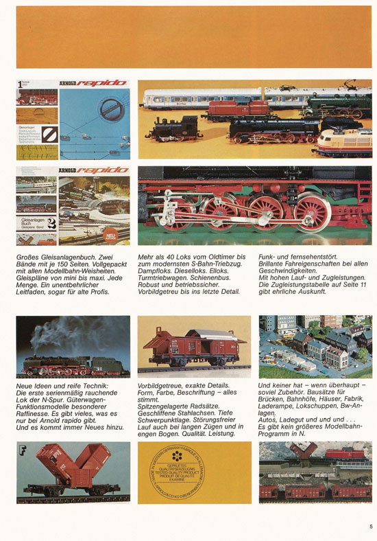 Arnold rapido Katalog 1974-1975