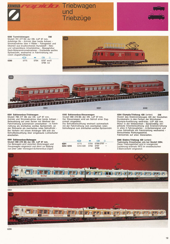 Seite 23 Arnold rapido Katalog 1974-1975