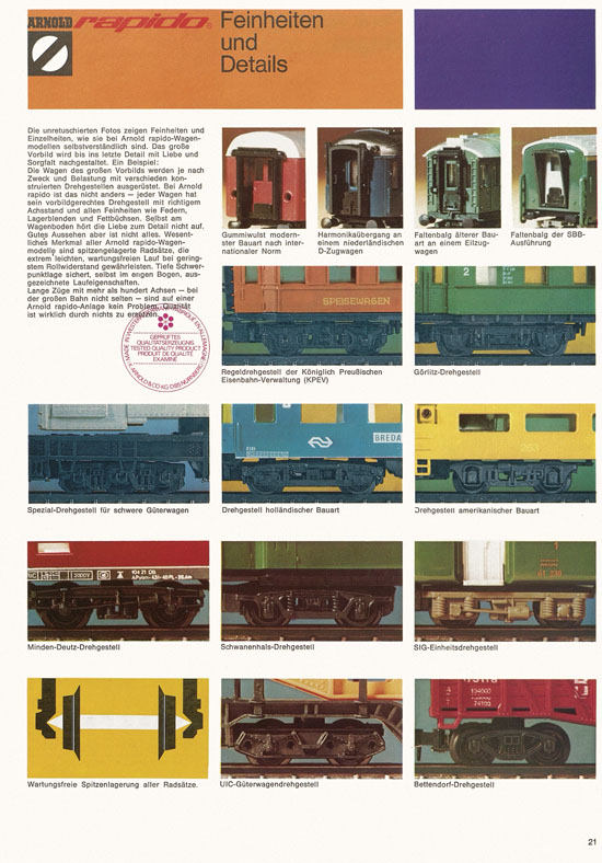 Seite 25 Arnold rapido Katalog 1974-1975
