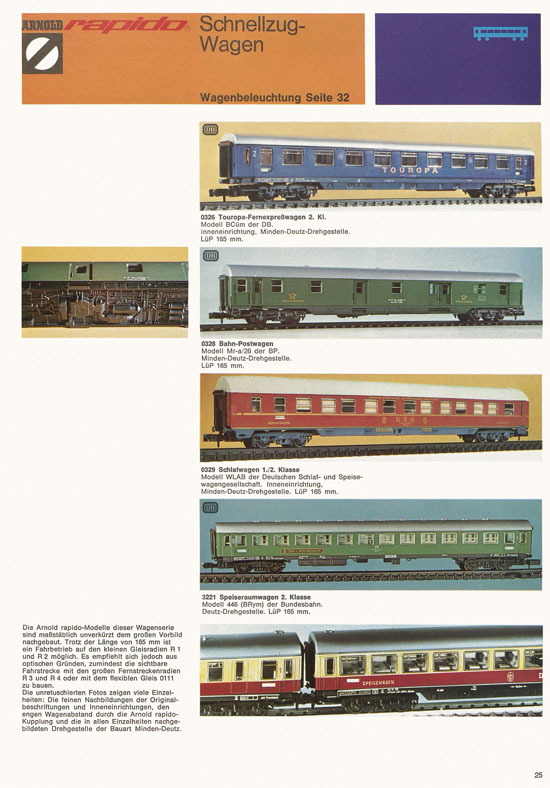 Seite 29 Arnold rapido Katalog 1974-1975