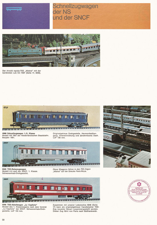 Seite 34 Arnold rapido Katalog 1974-1975