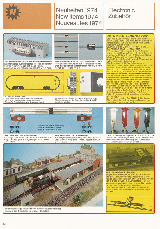 Arnold rapido Katalog 1974-1975