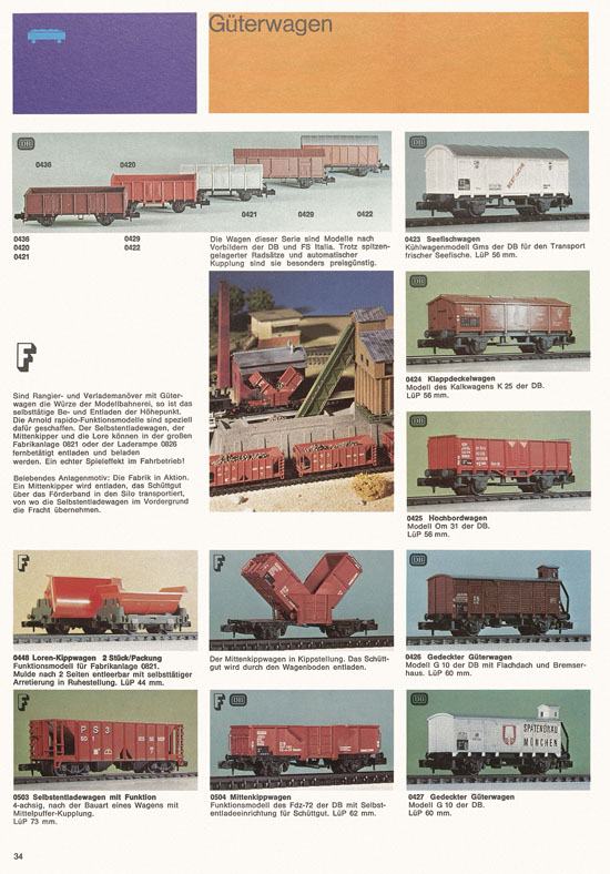 Arnold rapido Katalog 1974-1975