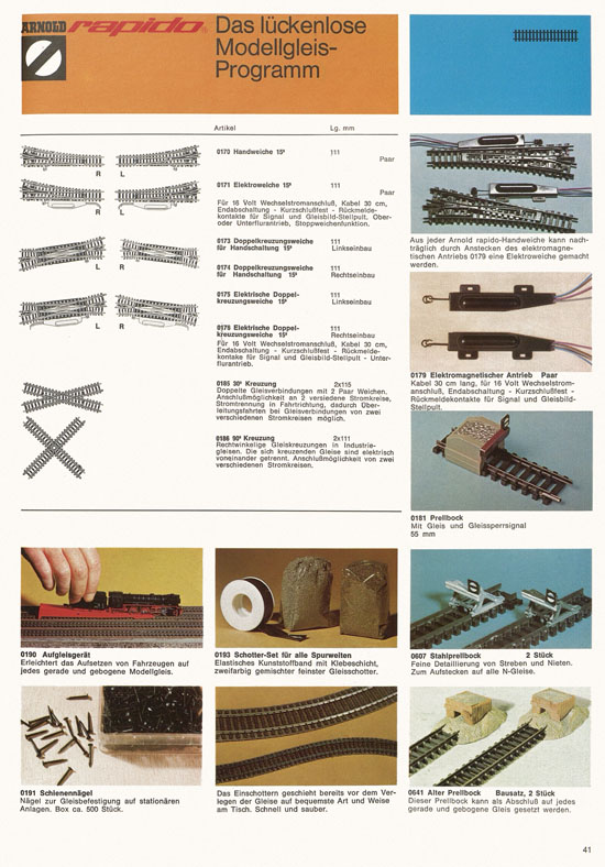Seite 45 Arnold rapido Katalog 1974-1975