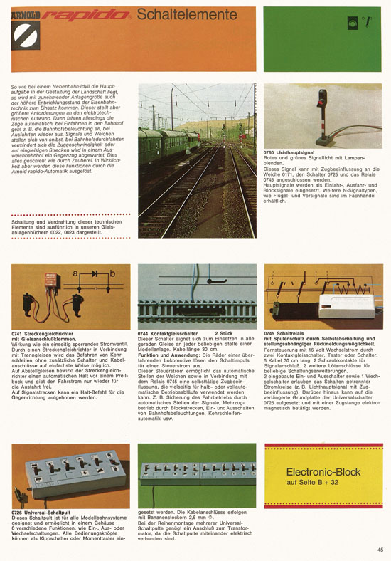 Seite 49 Arnold rapido Katalog 1974-1975