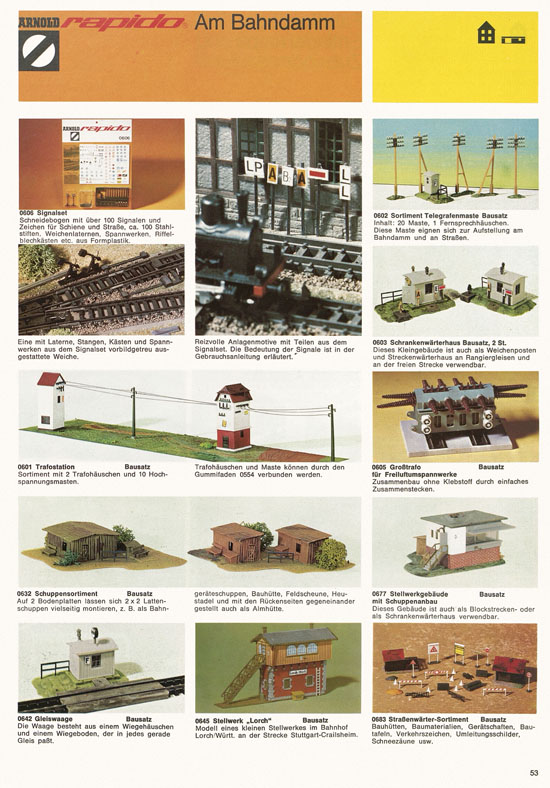 Arnold rapido Katalog 1974-1975