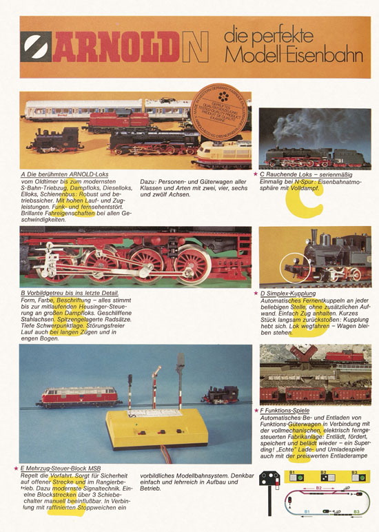 Arnold Katalog N-Modellbahnen 1976-1977