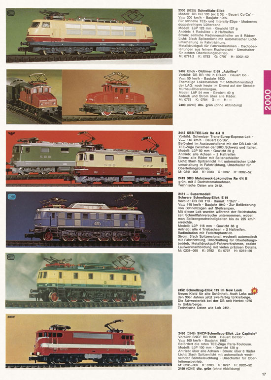 Arnold Katalog N-Modellbahnen 1976-1977