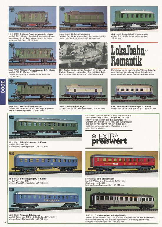 Arnold Katalog N-Modellbahnen 1976-1977