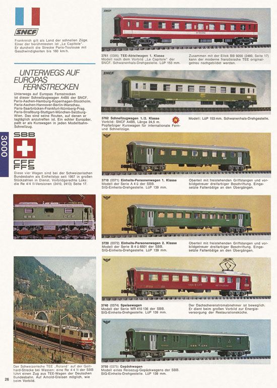 Arnold Katalog N-Modellbahnen 1976-1977