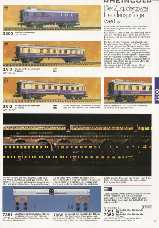 Seite 23 Arnold Katalog N-Modellbahnen 1977-1978