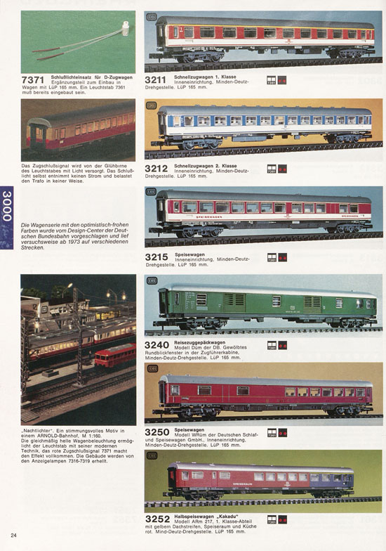 Seite 24 Arnold Katalog N-Modellbahnen 1977-1978