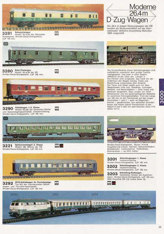 Seite 25 Arnold Katalog N-Modellbahnen 1977-1978