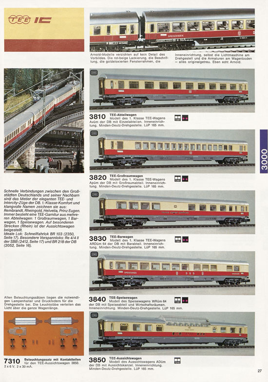Seite 27 Arnold Katalog N-Modellbahnen 1977-1978