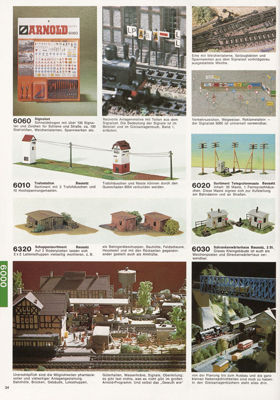 Seite 34 Arnold Katalog N-Modellbahnen 1977-1978