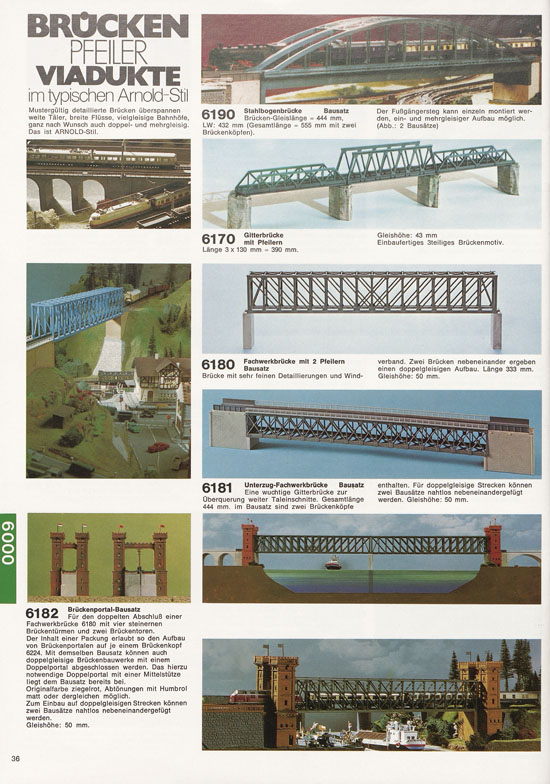 Seite 36 Arnold Katalog N-Modellbahnen 1977-1978