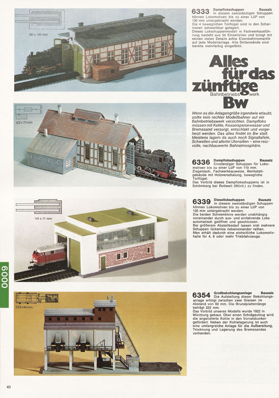 Seite 40 Arnold Katalog N-Modellbahnen 1977-1978