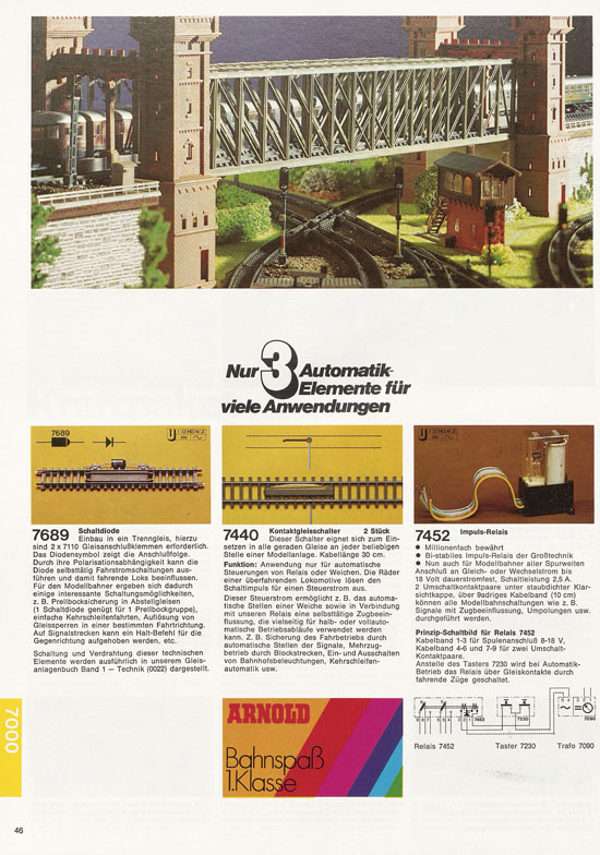 Seite 46 Arnold Katalog N-Modellbahnen 1977-1978