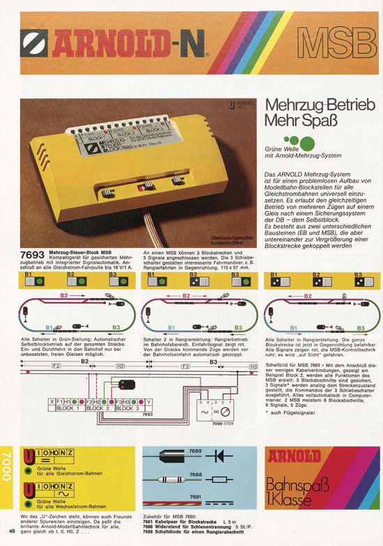 Seite 48 Arnold Katalog N-Modellbahnen 1977-1978
